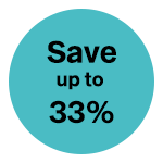 Save up to 33%