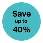 Save up to 40%
